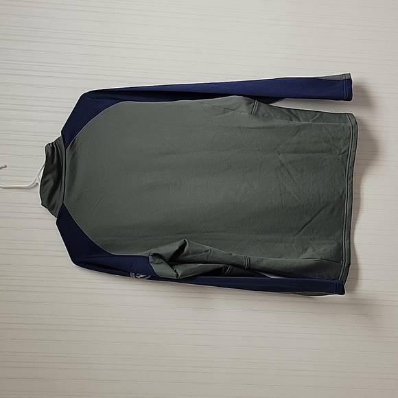 Rossignol Blue and Green Logo Pullover 1/4 Zip, Men's Large Baselayer Ski - Picture 2 of 6